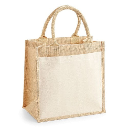 Front - Westford Mill Pocket Jute Midi Tote