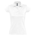 Front - SOLS Womens/Ladies Prescott Short Sleeve Jersey Polo Shirt