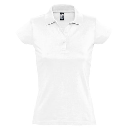 Front - SOLS Womens/Ladies Prescott Short Sleeve Jersey Polo Shirt
