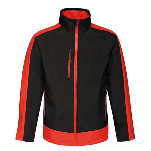 Front - Regatta  Mens Contrast Three Layer Printable Soft Shell Jacket