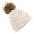 Front - Beechfield Unisex Fur Pop Pom Chunky Beanie