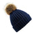 Front - Beechfield Infants Fur Pom Pom Chunky Beanie