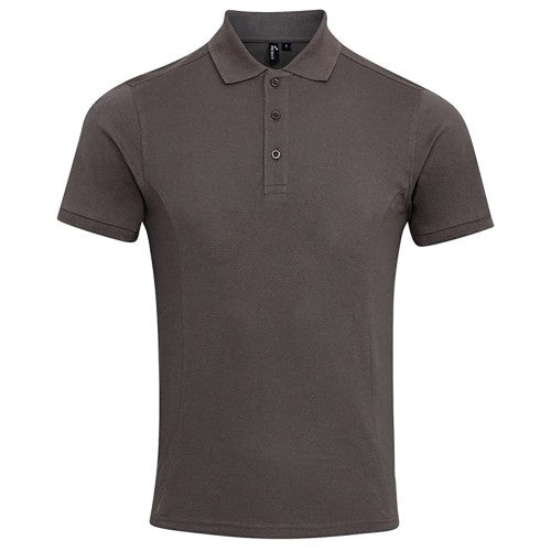 Front - Premier Mens Coolchecker Plus Piqu Polo Shirt