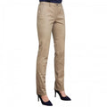 Front - Brook Taverner Womens/Ladies Houston Slim Leg Chino Trousers