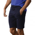 Black - Front - Kustom Kit Mens Slim Fit Sweat Shorts