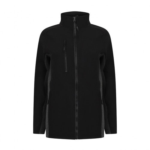 Front - Henbury Adults Unisex Contrast Soft Shell Jacket