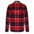 Front - Kariban Mens Sherpa Lined Checked Shirt Jacket