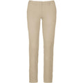 Front - Kariban Womens/Ladies Chino Trousers