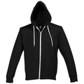 Front - SOLS Silver Unisex Full Zip Hooded Sweatshirt / Hoodie