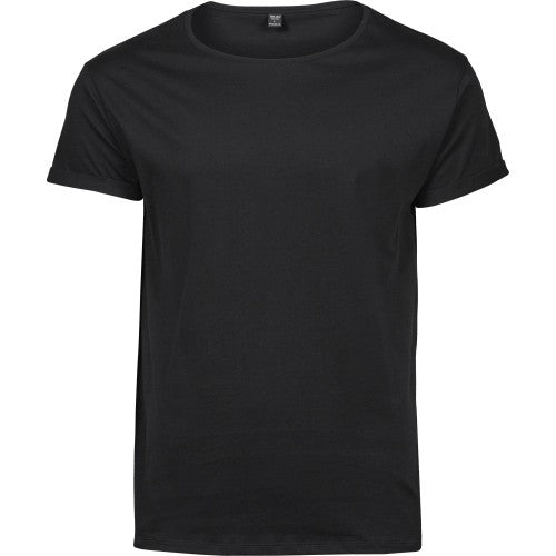 Front - Tee Jays Mens Roll-Up T-Shirt