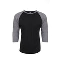 Front - Next Level Adults Unisex Tri-Blend 3/4 Sleeve Raglan T-Shirt