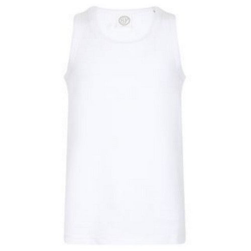 Front - Skinni Fit Chidlrens Girls Feel Good Stretch Vest