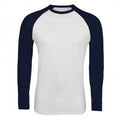 Front - SOLS Mens Funky Contrast Long Sleeve T-Shirt