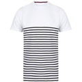 Front - Front Row Adults Unisex Breton Striped T-Shirt