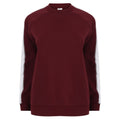 Front - Skinni Fit Unisex Contrast Raglan Sweatshirt
