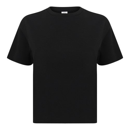Front - Skinni Fit Womens/Ladies Cropped Boxy T-Shirt