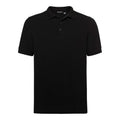 Front - Russell Mens Tailored Stretch Pique Polo Shirt