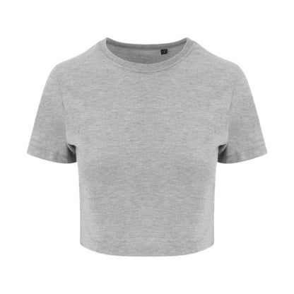 Front - AWDis Just Ts Womens Girlie Tri-Blend Cropped T-Shirt