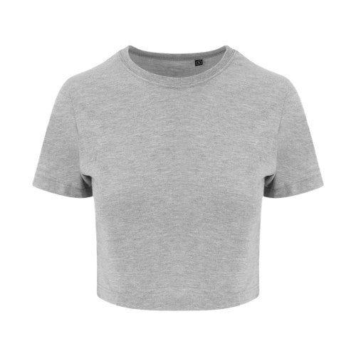 Front - AWDis Just Ts Womens Girlie Tri-Blend Cropped T-Shirt