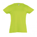 Front - SOLS Girls Cherry Short Sleeve T-Shirt