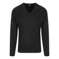 Front - PRO RTX Mens Pro Acrylic V Neck Sweater