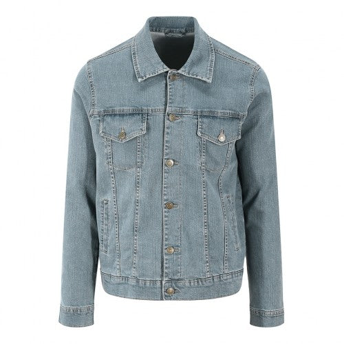 Front - So Denim Mens Noah Denim Jacket