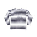 Front - One By Mantis Unisex Adults Long Sleeve Breton Stripe T-Shirt