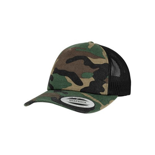 Front - Flexfit Unisex Classic Camo Trucker Cap