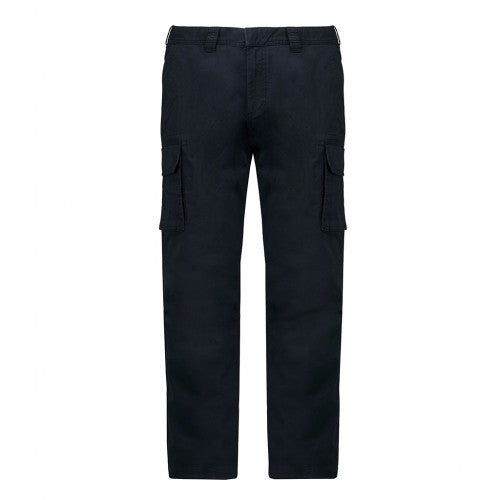 Front - Kariban Adults Unisex Multi-Pocket Cargo Trousers