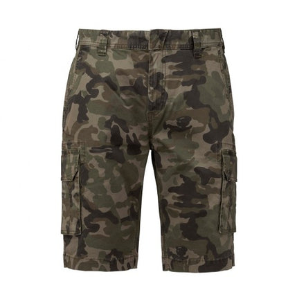 Camo Green - Front - Kariban Adults Unisex Multi-Pocket Shorts