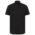 Front - Henbury Mens Modern Short Sleeve Oxford Shirt