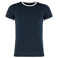 Front - Kustom Kit Mens Fashion Fit Ringer T-Shirt