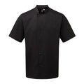 Front - Premier Adults Unisex Essential Short Sleeve Chefs Jacket