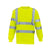 Front - Yoko Adults Unisex Hi-Vis Long Sleeve T-Shirt