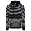 Front - AWDis Unisex Adults Nautical Striped Hoodie
