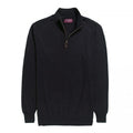 Front - Brook Taverner Mens Dallas Zip-Neck Sweater