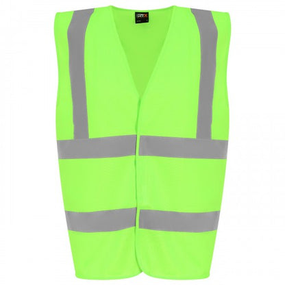 Front - PRO RTX High Visibility Childrens/Kids Waistcoat