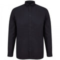 Blue - Front - Henbury Mens Modern Long Sleeve Classic Fit Oxford Shirt