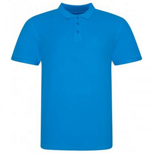 Front - Awdis Mens Piqu Cotton Short-Sleeved Polo Shirt