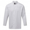 Front - Premier Mens Essential Long-Sleeved Chef Jacket