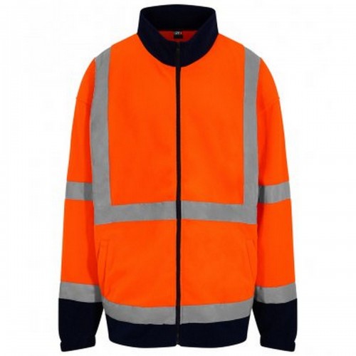 Front - PRO RTX Mens High-Vis Fleece Jacket