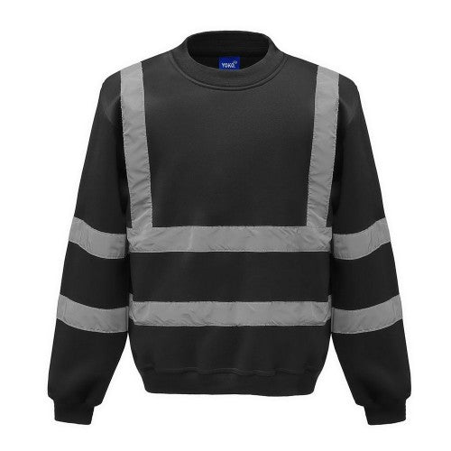 Front - Yoko Unisex Adult Hi-Vis Sweatshirt