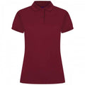 Natural - Front - Henbury Womens-Ladies Pique Polo Shirt
