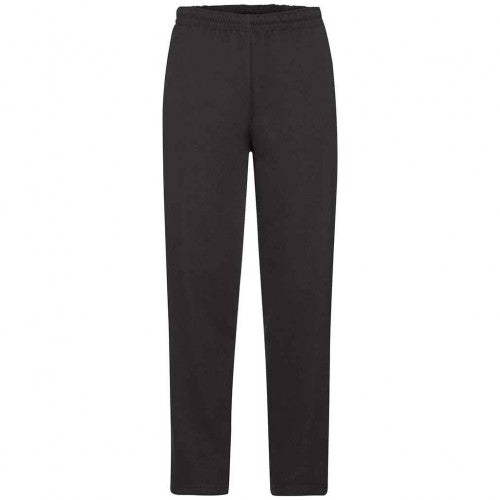 Front - Fruit of the Loom Mens Open Hem Jogging Bottoms