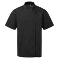 Front - Premier Unisex Adult Coolchecker Short-Sleeved Chef Jacket