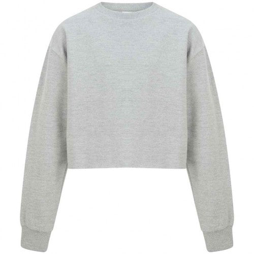 Front - SF Minni Girls Crop Sweatshirt