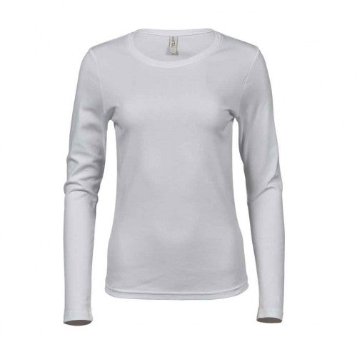 Front - Tee Jays Womens/Ladies Interlock Long-Sleeved T-Shirt