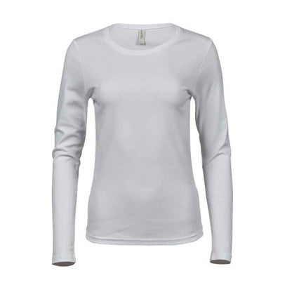 Front - Tee Jays Womens/Ladies Interlock Long-Sleeved T-Shirt