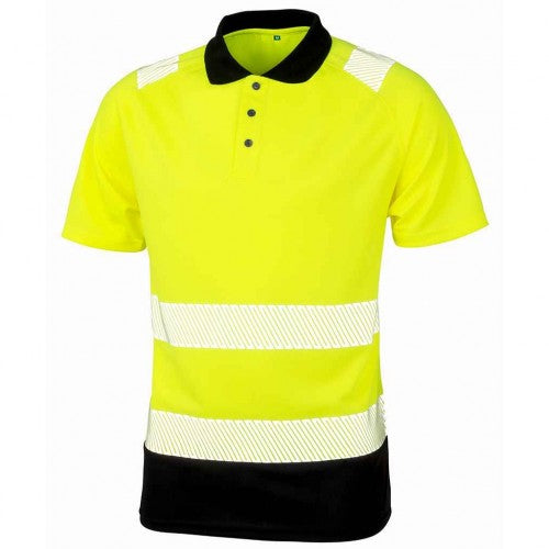 Front - Result Genuine Recycled Mens Safety Polo Shirt
