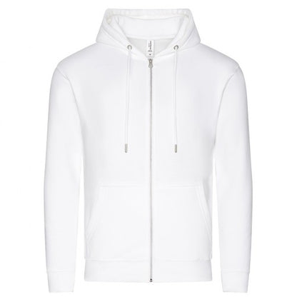 Front - Awdis Mens Organic Full Zip Hoodie